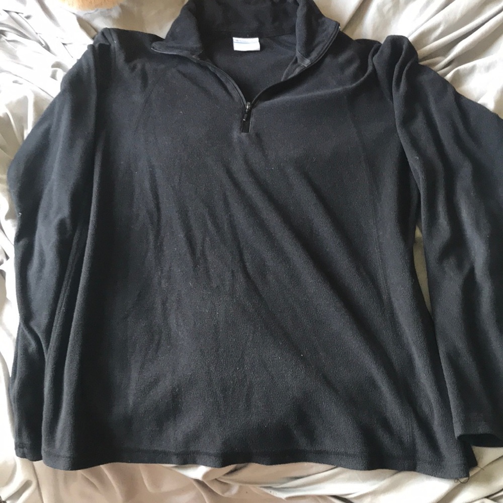 Black Columbia light 3/4 zip sweater
